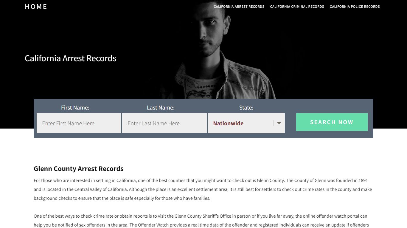 Glenn County Arrest Records | Get Instant Reports On People