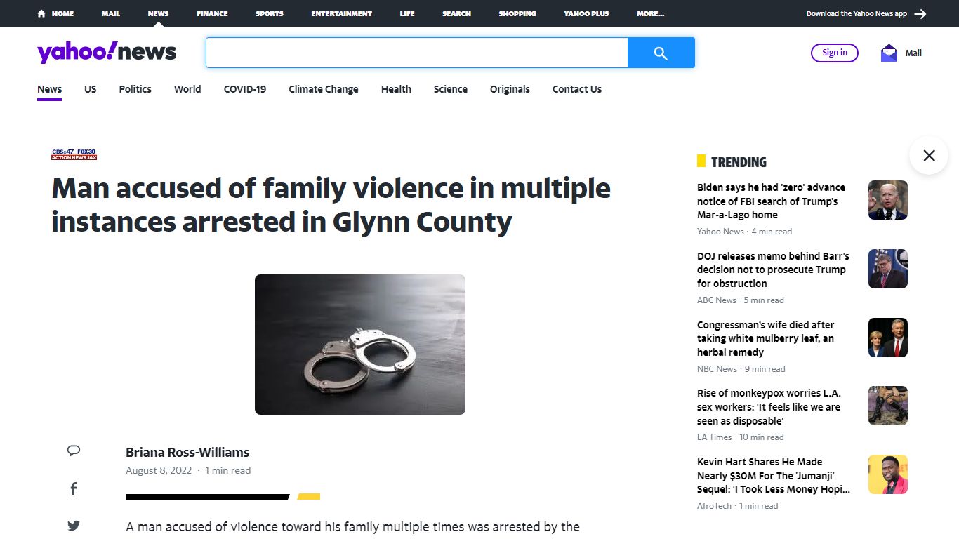 Man accused of family violence in multiple instances arrested in Glynn ...